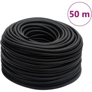 vidaXL Manguera de aire híbrida caucho y PVC negro 15 mm 50 m