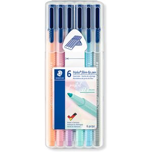 Staedtler Rotulador  Triplus Pastel 6 colores