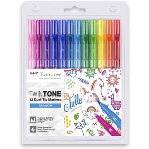 Tombow Rotuladores  TwinTone Dual Arco Iris 12 colores