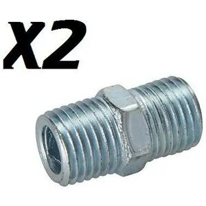 Silverline Conector con doble rosca neumático. 2 pz.