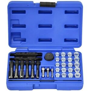 LASER Kit reparador de roscas de calentadores M8, M10 y M12. 33 piezas.