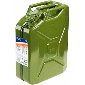 Draper Bidon de gasolina de acero Jerrycan. 20 Litros