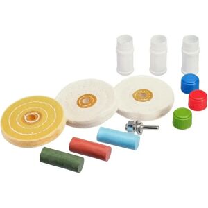 Toolzone Kit de discos y pastas para pulir metales. 7 Piezas