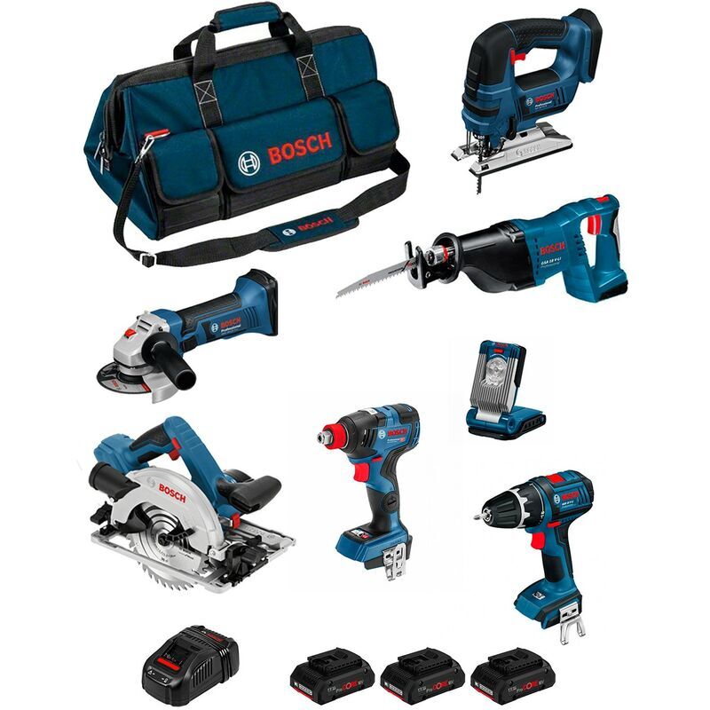 BOSCH Kit PSB7MXM3DP (GWS18-125V-LI+GSB18V-LI+GST18V-LI