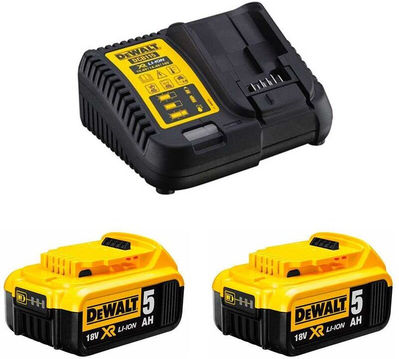 DEWALT Power Set DeWALT (2 x 18V 5,0 Ah + DCB115)