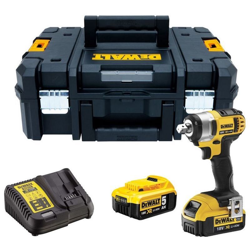 Dewalt Llave Impacto 18V Dcf880P2-Xj. Cargador + 2 Baterías 18V 5.0Ah