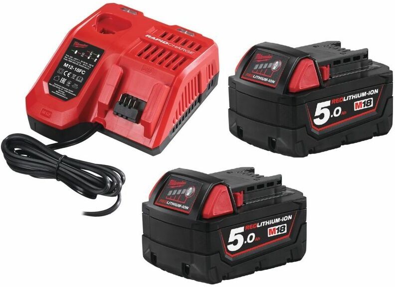 MILWAUKEE Denner-edition - Milwaukee M18 NRG-502 18V Litio-Ion Juego de Baterías