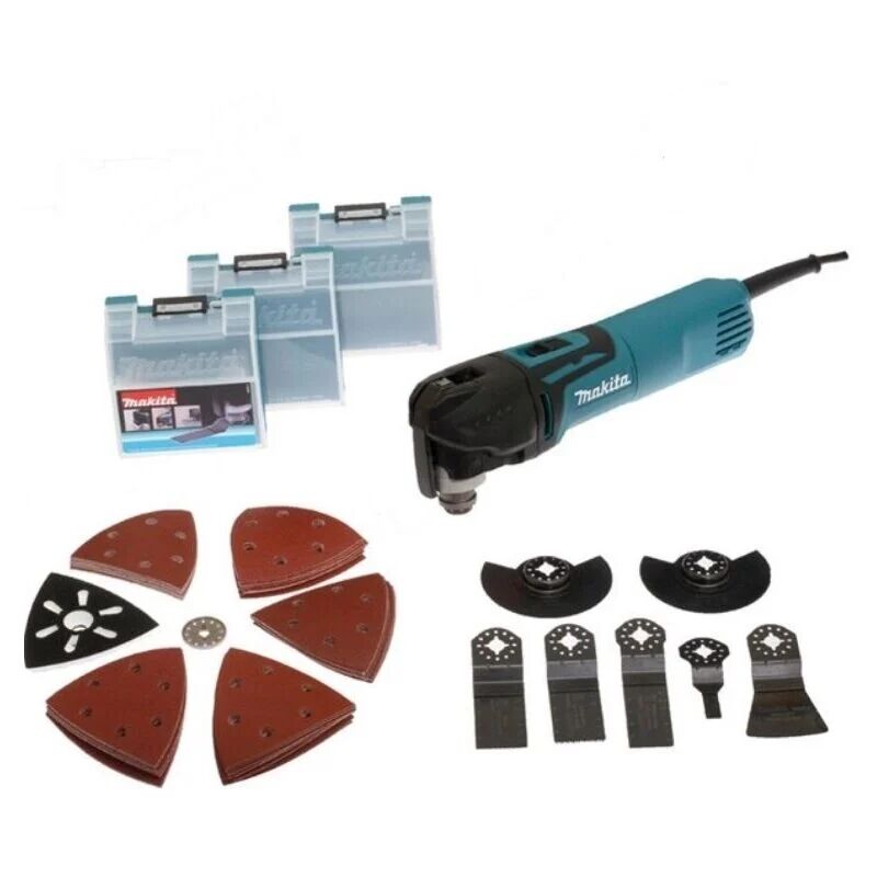 MAKITA Cortadora-lijadora multifuncional MAKITA 320W + accesorios en caja