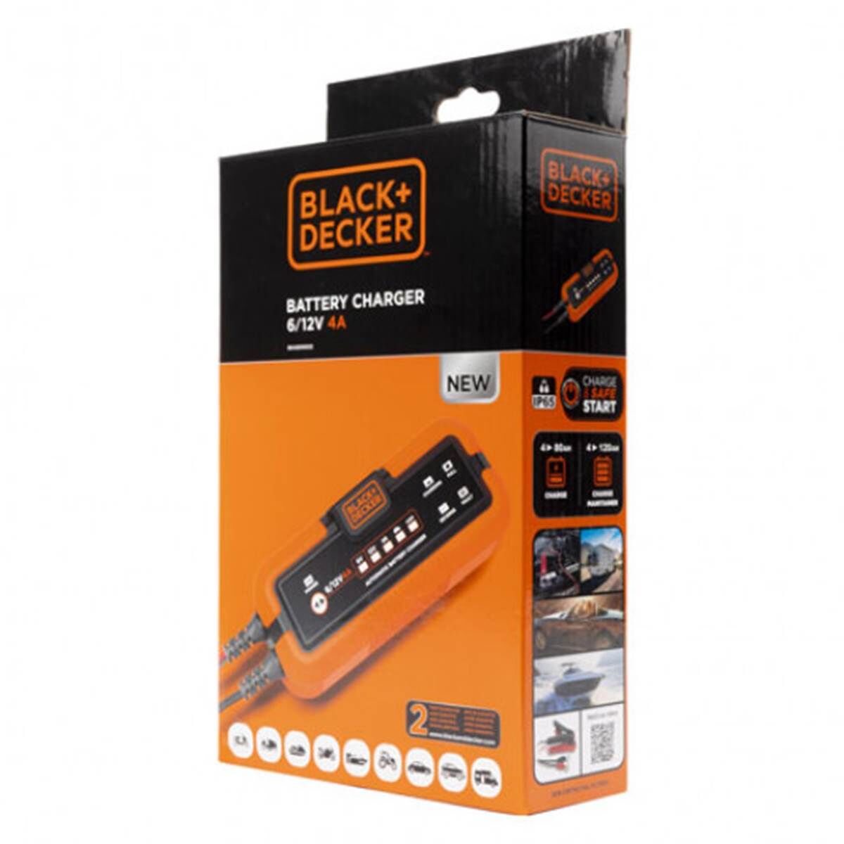Black & Decker Cargador de batería coche  bxaeooo22 120ah 6-12v