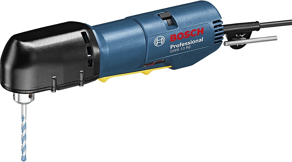 Bosch Taladradora angular GWB 10 RE Professional, con portabrocas de corona dentada, par máx. 5,5 Nm