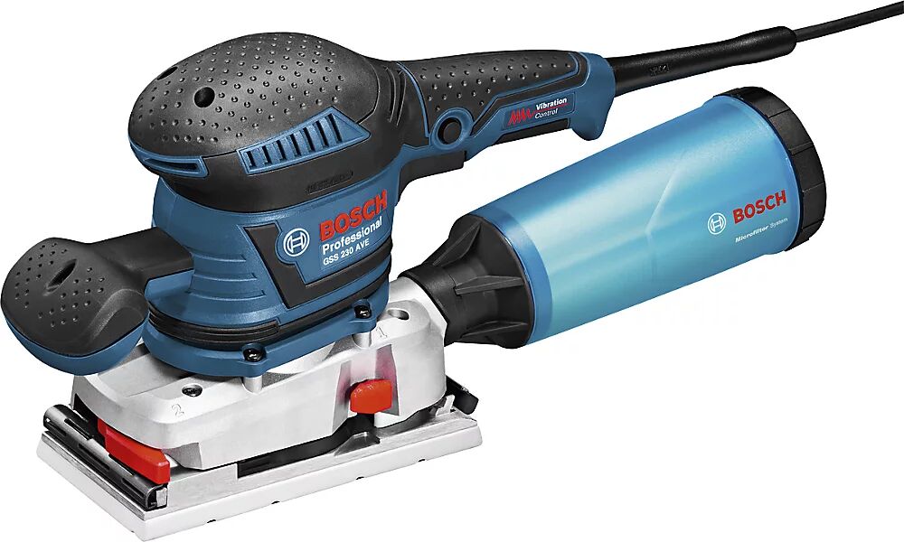 Bosch Lijadora orbital GSS 230 AVE Professional, en L-BOXX con asa adicional, 80 dB(A)