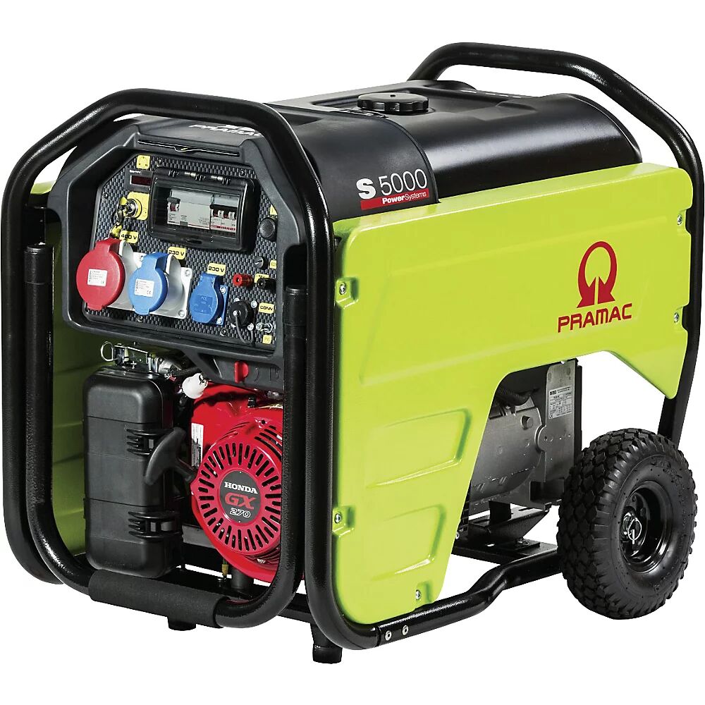 Pramac Generador eléctrico, S 5000 AVR, gasolina, Honda GX270 E-Start, 230/400 V, 3,1 / 4,3 kW