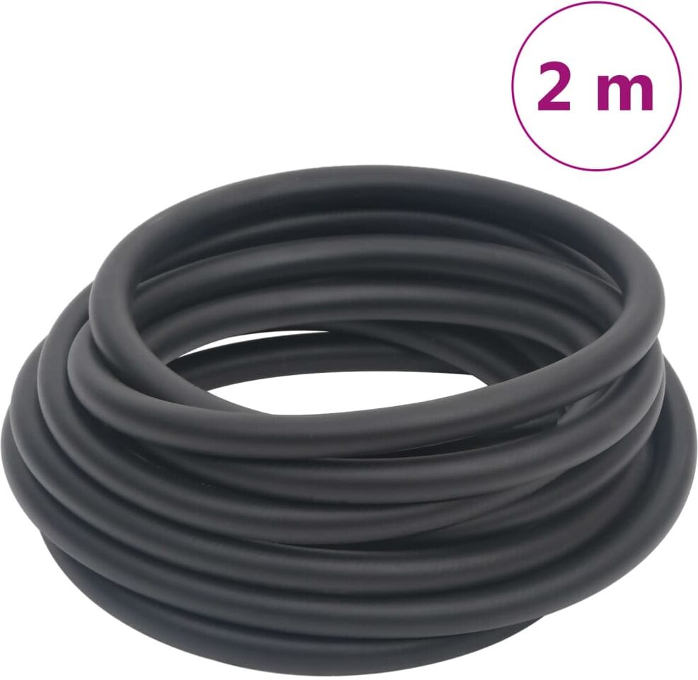 vidaXL Manguera de aire híbrida caucho y PVC negro 15 mm 2 m