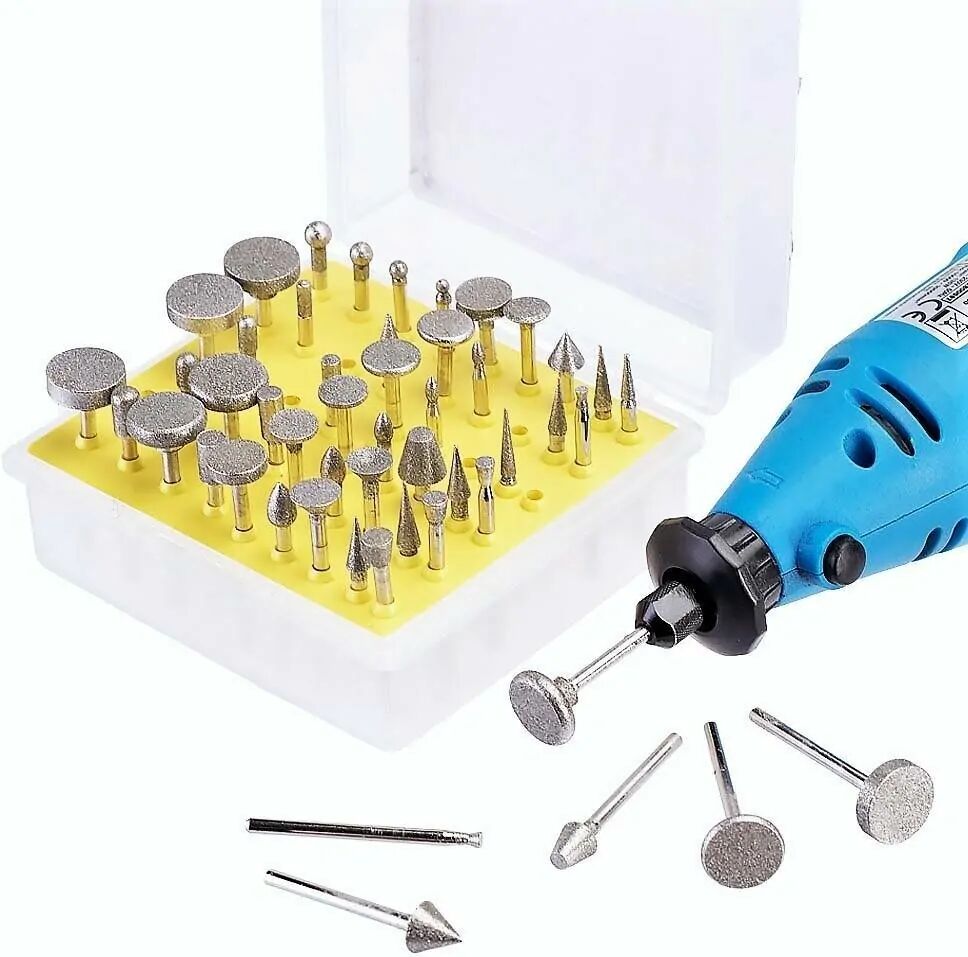 Toolzone 50 fresas de diamante para miniherramienta