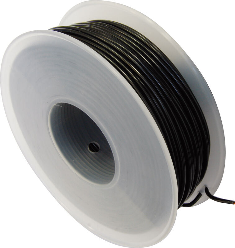 Bihr Cable Eléctrico 1mm² - 25m - Negro -