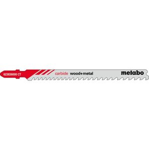 Metabo 3 lames de scie sauteuse « carbide wood + metal » 108/3,5-5mm (623836000)