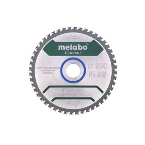METABO LAME DE SCIE « STEEL CUT/SANDWICH PANEL - CLASSIC », 190X30 Z48 FZ/FA 4° (628682000)