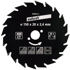 wolfcraft Lames de scies circulaires manuelles Serie vert (coupes semi-fines rapides)-6364000