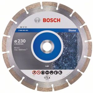 Disque diamant special pierre et beton pour meuleuses ø230mm alesage 22,23mm Standard for Stone BOSCH 2608602601