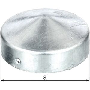 NW-GAH Capuchon de poteau (Ø 100 mm / forme plate ronde / contenu : 10 pieces) - 205966