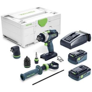 Festool Perceuse-visseuse a percussion sans fil QUADRIVE TPC 18/4 5,2/4,0 I-Set - 577247