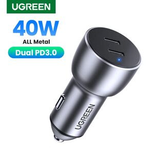 Ugreen – Chargeur de voiture PD pour allume-cigare  accessoire de charge rapide 36 W  4.0  3.0  Type