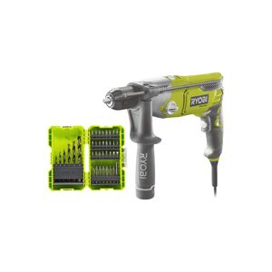 Pack RYOBI Perceuse à percussion RPD1010K - 1010W - coffret de 38 accessoires - RAK38SDD