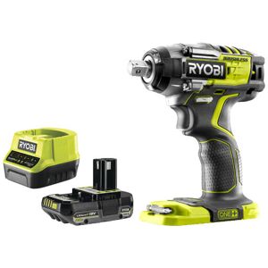 Pack RYOBI Boulonneuse à chocs R18IW7-0 - 18V One+ Brushless - 4 modes - 1 Batterie 2.0Ah - 1 Chargeur rapide