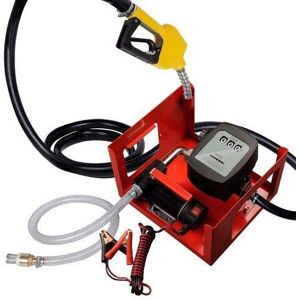 Varan Motors - NEEP-03-2 Pompe à fuel / gasoil avec clapet anti-retour, crépine d'aspiration, 12V 40l/min 150W, Pistolet automatique