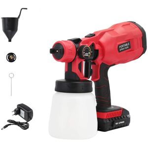 - CP32380 PIstolet à peinture sans fil 800ml Pulvérisateur avec batterie 20v 2Ah et chargeur