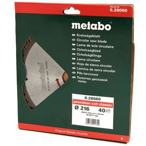 Metabo Lame de scie Metabo 216 x 2,4 x 30 mm pour bois 40T