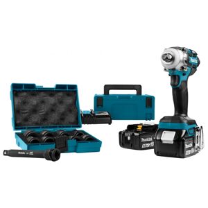 Makita DTW285RTJX 18V Li-Ion kit de cle a chocs alimente par batterie (2x batteries 5.0Ah) en Mbox - 280Nm - 1/2''. - Sans balais