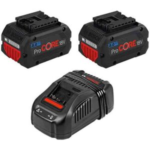 BOSCH Pack 2 Batteries ProCORE 18V 8Ah + chargeur GAL18V-160C - 1600A016GP - Publicité