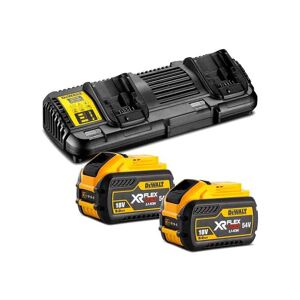 DEWALT Pack 2 batteries XR FLEXVOLT 54V 3Ah + DCB132 - DCB132X2 - Publicité