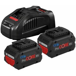 BOSCH Pack 2 Batteries ProCORE 18V 5.5 Ah + GAL 1880 CV - 1600A0214C - Publicité