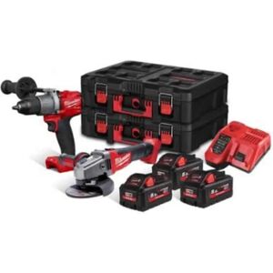 MILWAUKEE Pack M18 Perceuse FPD2 + meuleuse CAG - M18 FPP2D2-553P