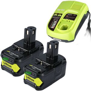 Pdstation - 2pcs P108 7.0Ah Li-ion Compatible avec Ryobi 18V Batterie 0ne+ P102 P103 P105 P107 P108 P109 RB18L50 RB18L40 RB18L25 RB18L15 avec Ryobi - Publicité