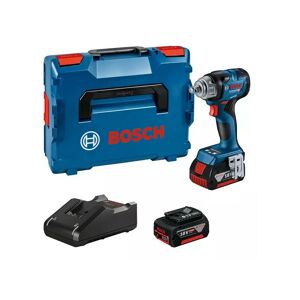 Boulonneuse à choc 18V gds 18V-330 hc + 2 batteries gba 5Ah + chargeur en coffret l-boxx Bosch 06019L5003 - Noir - Publicité