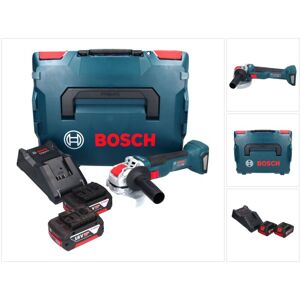 Bosch GWX 18V-10 Meuleuse d'angle sans fil professionnelle 18 V 125 mm X-LOCK Brushless + 2x Batteries 5,0 Ah + Chargeur + L-Boxx - Publicité