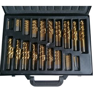 - Coffret de 170 forets hss de 1 à 10 mm titanes