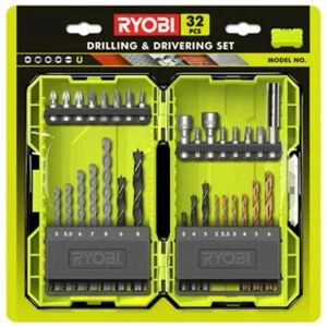 Ryobi - Coffret empilable de 32 accessoires mixte perçage - vissage - boulonnage RAK32DDMIX - Publicité