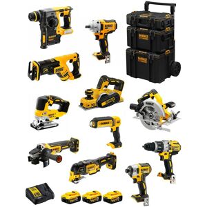 Dewalt - Kit DWK1101 (DCD996+DCH273+DCG405+DCF887+DCF894+DCS334+DCS570+ DCS355+DCP580+DCS367+DCL050+ 3x5,0Ah DCB115Caddy 3en1) - Publicité