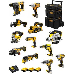 DeWALT Kit DWK1200 (DCD796+DCH273+DCG405+DCF887+DCF894+DCS331+DCS391+ DCS355+DCP580+DCS369+DCL050+DCF620+3x5,0Ah+DCB115+Caddy) - Publicité