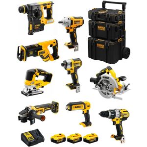 Dewalt - Kit DWK901 (DCD996 DCH273 DCG405 DCF887 DCF894 DCS334 DCS570 DCS367 DCL050+ 3x5,0AhDCB115 Caddy 3en1) - Publicité