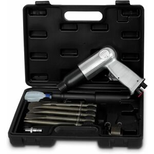 Marteu burineur pneumatique set coffre air comprime outils burins demolition perforateur perceuse - Eberth - Publicité