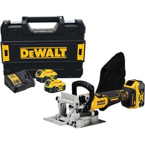 Dewalt - Fraiseuse à lamelles xr 18V + 2 batteries 5Ah + chargeur + coffret t-stak DCW682P2-QW - Publicité