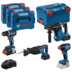 Bosch - kit 4 Outils 18V gsr/gdx/gbh/gsa avec batteire 1 x ProCore 18V 4.0Ah - 2 x ProCore 18V 5.5Ah - Chargeur - L-Boxx - 0615990N37 - Publicité