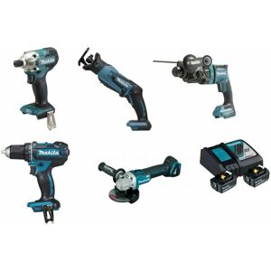 Makita Kit 5 outils 18v 5-3ah - Publicité