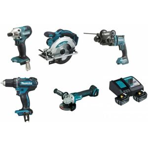 Makita Kit 5 outils 18v 5-3ah - Publicité