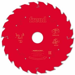 Lame de scie circulaire pour bois 24 dents D190mm Freud  - Noir